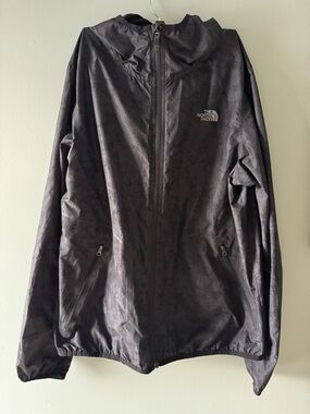 The North Face Men's Dark Charcoal Hooded Wind Breaker